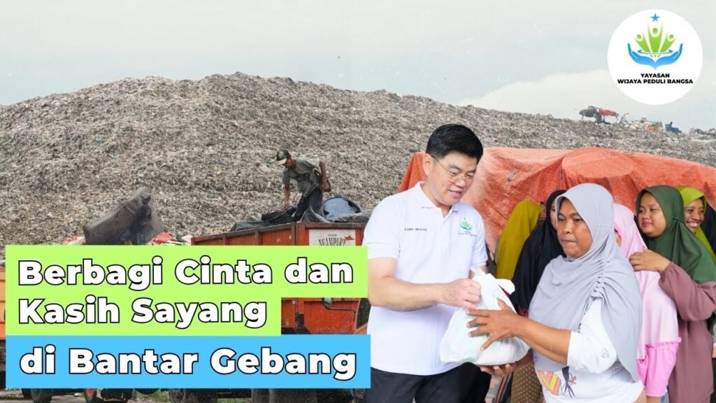 Bakti sosial Yayasan Wijaya Peduli Bangsa di Bantar Gebang. (Foto: EdShareOn.com)