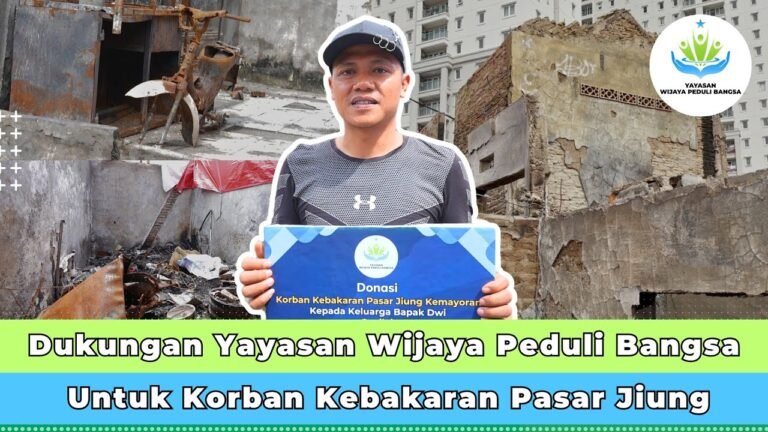 Dukungan Yayasan Wijaya Peduli Bangsa Untuk Korban Kebakaran Pasar Jiung
