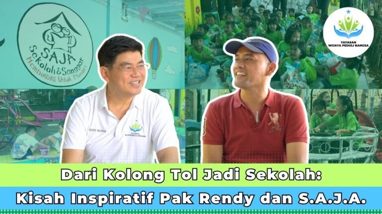 Dari Kolong Tol Jadi Sekolah: Kisah Inspiratif Pak Rendy dan S.A.J.A.